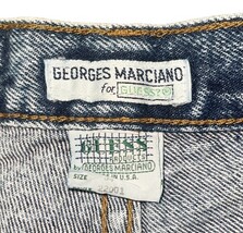 Vintage 80s Guess USA High Waist Denim Shorts Cutoff Frayed Hem Women’s Sz M image 3