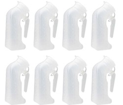 8 Pcs, Male Urinal Urine Pee Bottle With Cover Lid 1 Quart, 1000 mL - £14.23 GBP