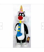NWT Looney Tunes Sylvester Party New Years Plush Stuffed Animal 19&quot; - $74.25
