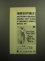 1957 RCA Victor Album Advertisement - New Girl in Town - Broadway&#39;s Musical - £14.82 GBP