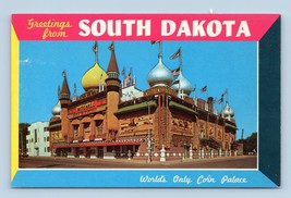 Mitchell Mais Palace Greetings From South Dakota SD Unp Cromo Cartolina N15 - £3.07 GBP