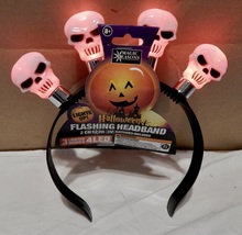Halloween Light Up Flashing Headband 4 LED Magic Seasons 3 Modes NIB 271B - £3.85 GBP