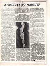 Marilyn Monroe original clipping magazine photo 4pg 8x10 #Q6023 - £3.83 GBP