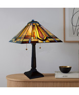 Fine Art Lighting Mission Style Table Lamp Stained Glass  - £148.27 GBP