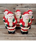 Vintage Santa Claus Hard Plastic Light Cover 9.5x4.75in Indoor Outdoors ... - £54.47 GBP