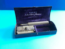 Old Vtg Collectible Valet Auto Strop Razor Set With Case Made In USA - £23.93 GBP