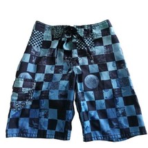 VANS of the wall Boys Sport Swimming Board Pocket Blue Short size 25/10 - £15.88 GBP