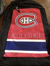 Backpack Montreal Canadiens Backpack WITH STRAPS NEW Hockey - £11.73 GBP