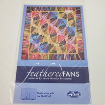 Feathered Fans Quilt In 3 Sizes 54x58 67x94 85x103 Inch Pattern Instruct... - $11.30