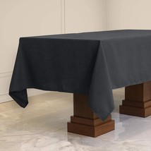 Rectangle Table Cloth 2 Pack 60 x 84 Inch Charcoal Tablecloth for 6 Foot Table H - £28.72 GBP