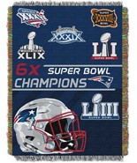 NFL New England Patriots Commemorative Series 6x Champs Tapestry - €38,56 EUR