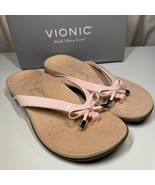 Vionic Bella Gold Cork Toe-Post Sandal Flip Flop Women&#39;s US Size 8 Wide ... - $135.40 CAD