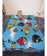 Angry Birds Lot Throw Blanket 37&quot; x 46&quot;  Card Game Pencils - €16,87 EUR