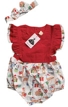 Kids Baby Girls Christmas Deer Sister Matching Clothes Romper Lace Dress Outfits - £11.00 GBP