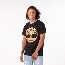 Timberland Men's Kennebec River Logo Graphic T-Shirt Black-Wheat Boot-Small - $21.99