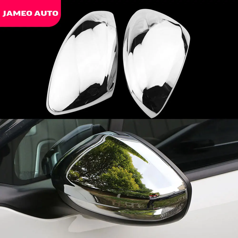 Jameo Auto 2Pcs/Set Exterior Car Chrome Rearview Mirror Protection Cover Trim Fi - £78.23 GBP