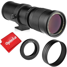 Opteka 420-800mm f/8.3 Telephoto Zoom Lens for Nikon D610 D600 D500 D300 D200 - $138.99