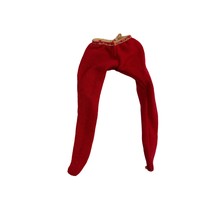 Vintage Clone Barbie Red Stretch Leggings – 1960s Handmade Doll Pants - $8.99