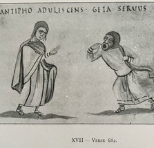 Phormio Of Terence Vatican Miniatures Print 1894 Victorian Verse 682 DWFF12 - £15.87 GBP