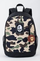 Bape A Bathing Ape 2022 SPRING/SUMMER Collection Camo Backpack &amp; Mylo Charm - £96.25 GBP