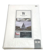 Wamsutta Classic Tablecloth 52&quot; x 70&quot; 100% Cotton White Stain Resistant - $23.76