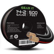 14AWG Speaker Wire, GearIT Pro Series 14 AWG Gauge Speaker Wire Cable (5... - £88.09 GBP