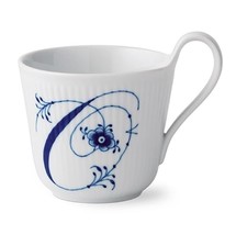 ROYAL COPENHAGEN Letter “O” ALPHABET MUG Blue Fluted 11 oz. New/Box! - £77.87 GBP