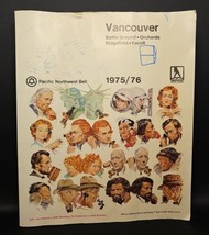 Vintage 1975-1976 Vancouver Washington PNW Bell Telephone Book &amp; Yellow ... - £77.86 GBP