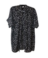 H&amp;M Divided XS Black Floral Kimono Cardigan - $18.81