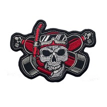 Scuba Diver Skull with Oxygen Tanks Embroidered Patch Iron On. Size: 4.4... - $7.43