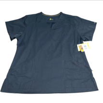 Carhartt Force Scrub Top Women XL Black Vented Healthcare Nursing Medica... - $17.99