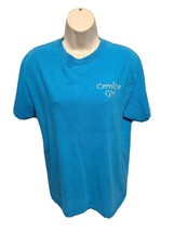 Carolina Girl Country Music Dirt Road Mug Slinging Womens Medium Blue TShirt - £11.65 GBP