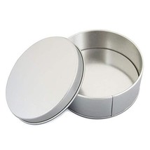 Fujiyuan 2 Pcs Round 32mm Tinplate Iron Tin Storage Case Container Boxes... - £5.28 GBP