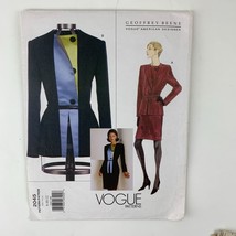 Vogue 2045 Geoffrey Beene Jacket and Skirt Suit Pattern Misses Sz 8 10 12 Uncut - £15.30 GBP