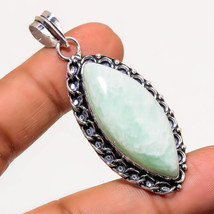 Amazonite Marquise Shape Gemstone Handmade Fashion Pendant Jewelry 2.30&quot; SA 374 - £3.18 GBP