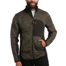 CANADA WEATHER GEAR Men&#39;s Full Zip Up Techno Fleece Sweater Large Black ... - $918.65 MXN