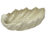 Vintage Lenox Porcelain Acanthus Leaf Candy Dish Ivory - $18.99
