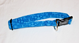 NEW XXL MARTINGALE DOG COLLAR GLITTERY BLUE WITH SNOWFLAKES EXPANDS TO 26&quot; - $18.00