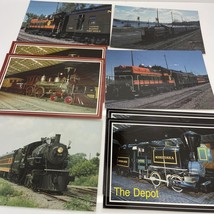 Lot of 8 collectible postcards trains railroad engines musuem postcards - £7.08 GBP