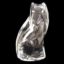 Val St Lambert Crystal Giftware Fox Figurine Art Sculpture Signed De Sou... - £42.21 GBP