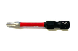 Milwaukee T15 Torx Alloy Steel Screw Driver Bit 2 In. Shockwave Impact Duty - £4.55 GBP