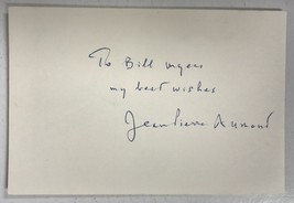 Jean-Pierre Aumont (d. 2001) Signed Autographed 4x6 Index Card - $25.00