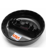 Deluxe ASHTRAY Large Black 5&quot; rOund phenolic hold cigarette cigar GESSNE... - $338.28 MXN