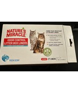 Lot of 2 Nature’s Miracle Odor Control Litter Box Liners JUMBO 27 Liners... - $360.14 MXN