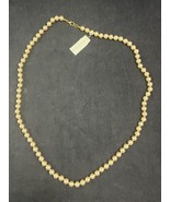 Vintage CAROL DAUPLAISE Faux Pearl Necklace 30&quot; NEW WITH TAGS - £27.14 GBP