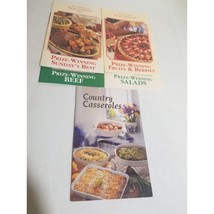 Country Cooking Booklets Lot of 5 Beef Salads Fruits Prize-Winning Sunda... - $8.98