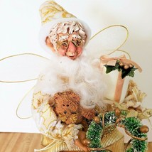 Santa Claus St Nicholas Plush Figurine With /Wreath Teddy Bear Gifts TJ Max  - £15.45 GBP