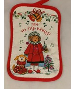 Joy to the World Oven Potholder Christmas Sequins 9.5 Inch  - $6.95