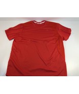 New Balance Men&#39;s XXL 100% Polyester Shirt Short Sleeve Red - £15.98 GBP