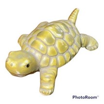 Vintage Mini Figurine Yellow Turtle Collectible Miniature Sea Life Animals - £7.68 GBP